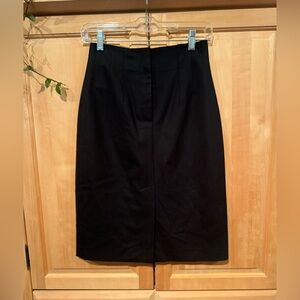 Theory Black Wool Pencil Skirt in Size 00